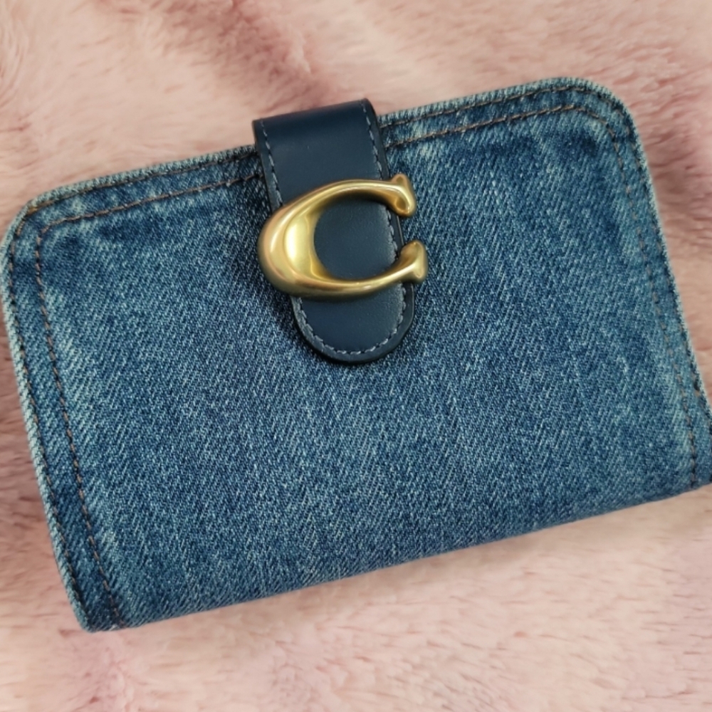 Coach Tabby Denim Wallet - Picture 3 of 12